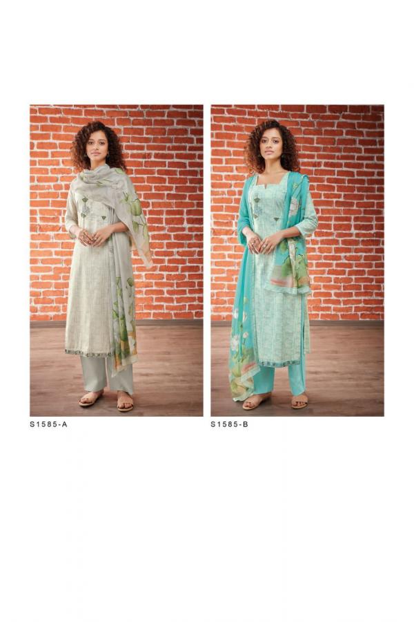 Ganga Pavani S1585 New Stylish Cotton Salwar Kameez Collection